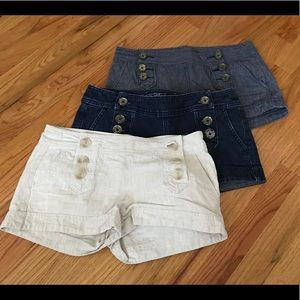 Express Button Up Shorts - Size 2